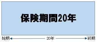 保険期間20年の定期保険