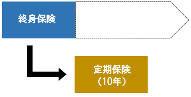 コンバージョン（変換）終身保険から定期保険（10年）