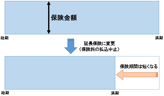 延長（定期）保険イメージ図