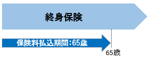 終身保険の短期払いイメージ図